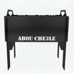 '-  Portable Steel BBQ Grill – Heavy-Duty “ABOU CHE3LE” Edition -  Abouche3le