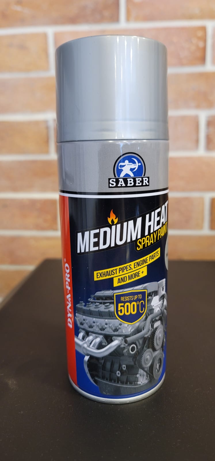 Saber High Heat Spray Paint (400ml Can) SILVER