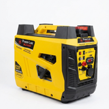 Yellow and black Power Line generator on a white background -  Power Line - PL2300i -  Abouche3le