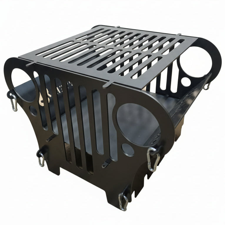 Wrangler-Style Steel BBQ Grill  " ABOU CHE3LE" Edition