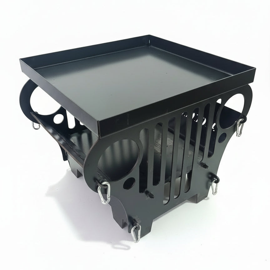 Wrangler-Style Steel BBQ Grill  " ABOU CHE3LE" Edition