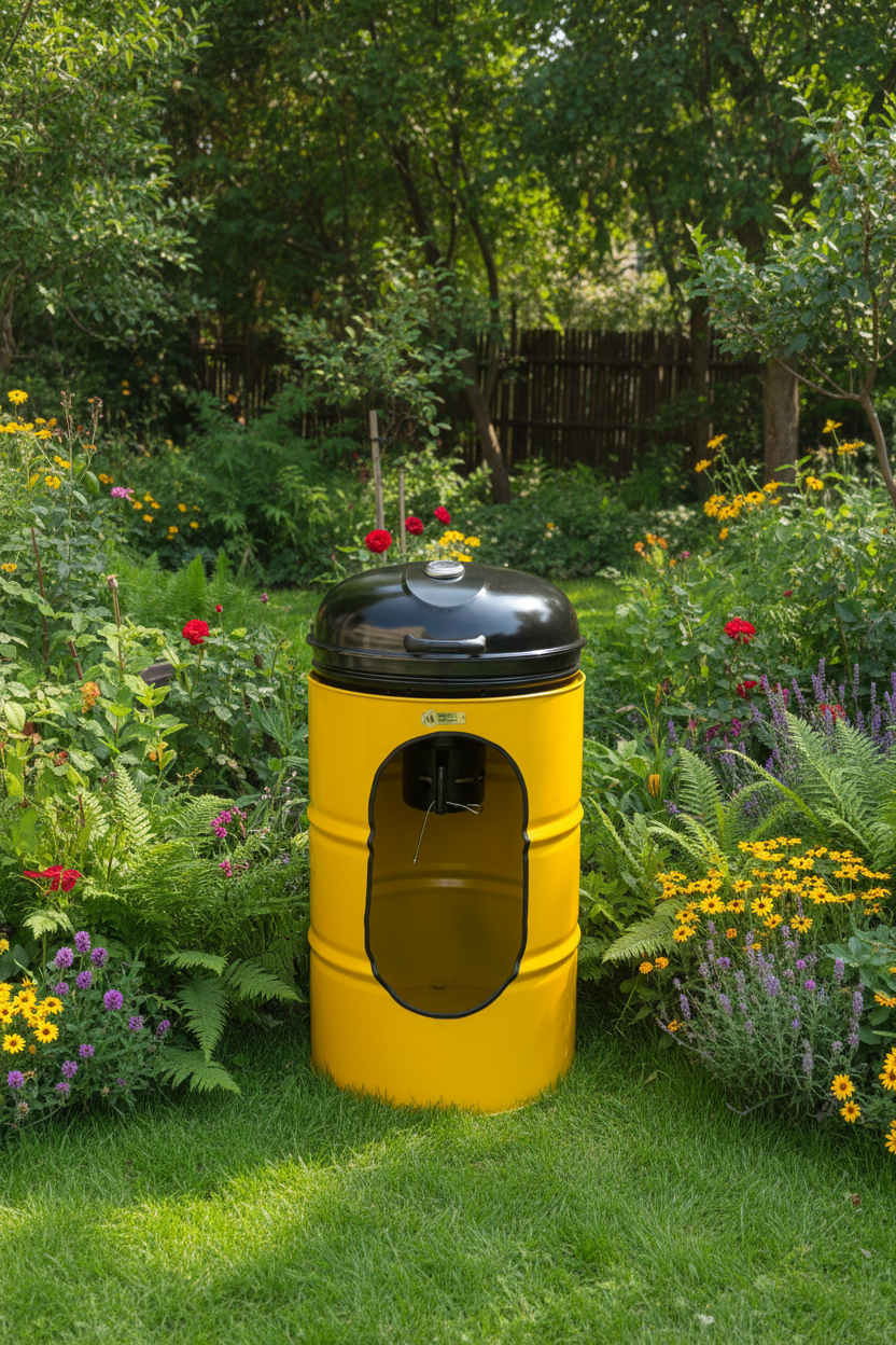 Outdoor barrel round grill | Luxury Outdoor Kitchen & Grilling | Abou Che3le Lebanon