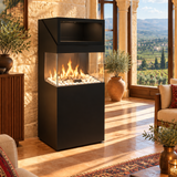 مدفأة وموقد غاز قائم بذاته QS-G 90x50 مع فرن (صمام ماكسيترول)