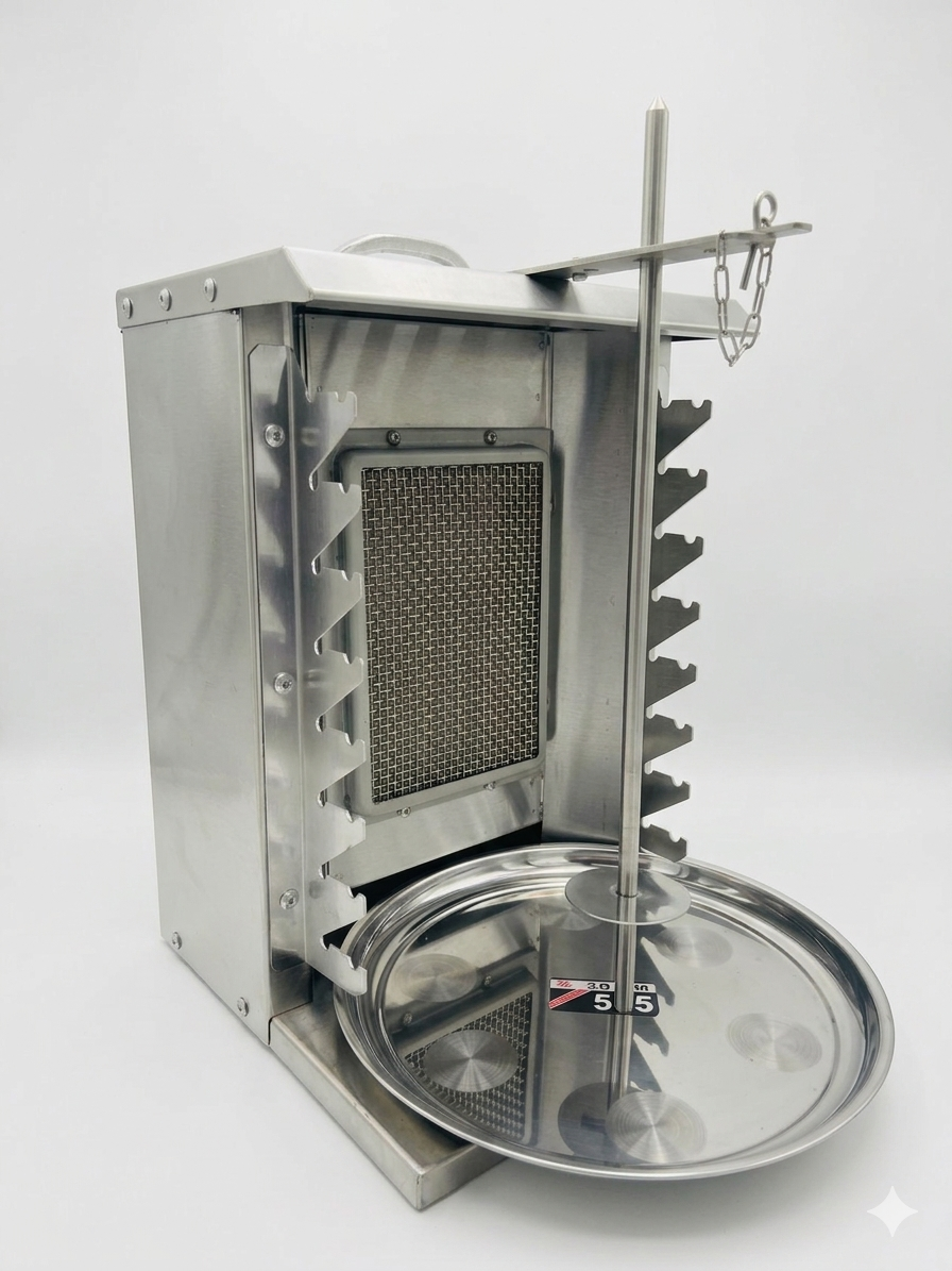 '-  Stainless Steel Shawarma Machine – Vertical Grill -  Abouche3le