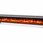 '-  Premium Long Electric Heater with Full-Width Flame Display -  Abouche3le