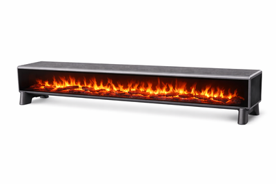 Premium Long Electric Heater with Full-Width Flame Display | Abou Che3le Lebanon