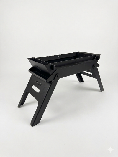 Foldable BBQ 60cm – Compact Portable Steel Grill | Luxury Outdoor Kitchen & Grilling | Abou Che3le Lebanon