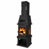 '-  Volcano 40 – Triple Glass Wood Stove -  Abouche3le