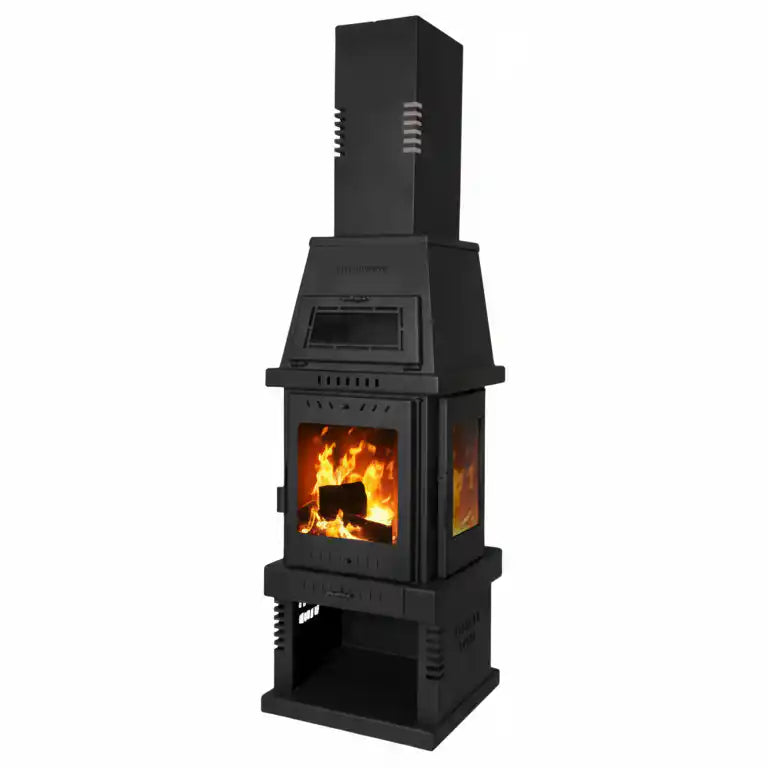 '-  Volcano 40 – Triple Glass Wood Stove -  Abouche3le
