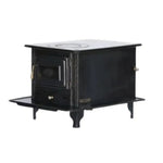 '-  Large Wood Stove – Glass Front Model (Premium Design) -  Abouche3le
