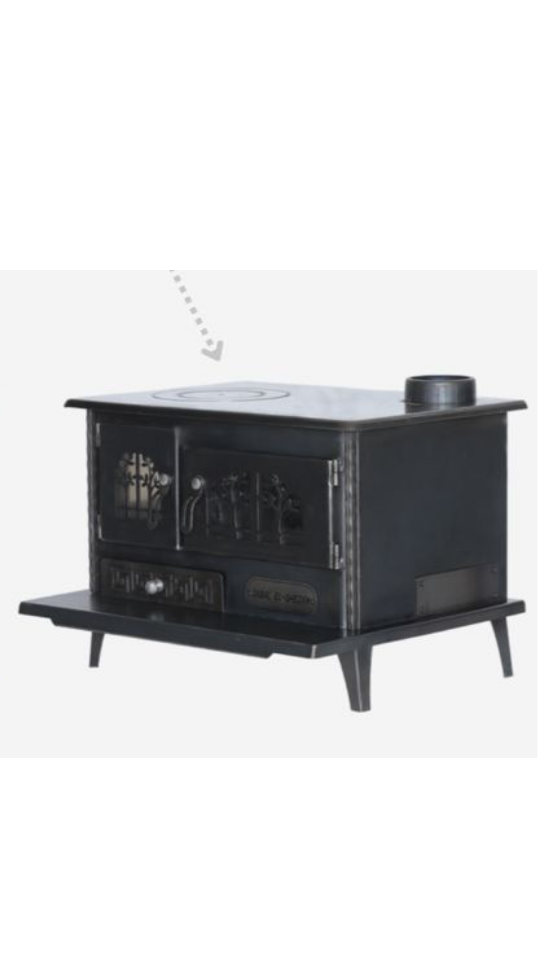 Wood Stove – Side Ash Drawer with Glass Door