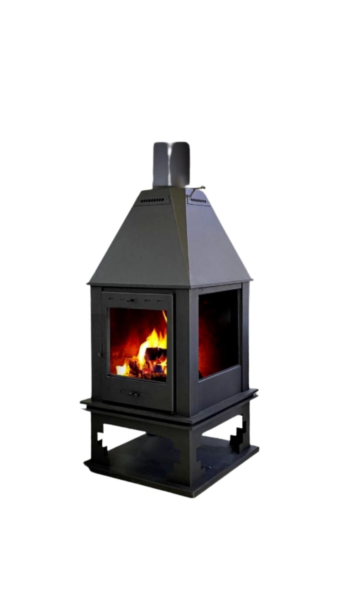 Four-Sided Glass Fireplace 70×70