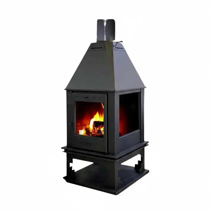 '-  Four-Sided Glass Fireplace 70×70 -  Abouche3le