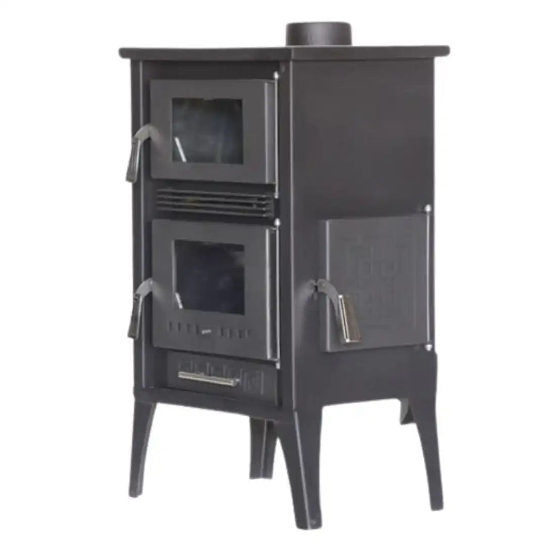 Iron Wood Fireplace – Compact Dual Glass Model | Abou Che3le Lebanon
