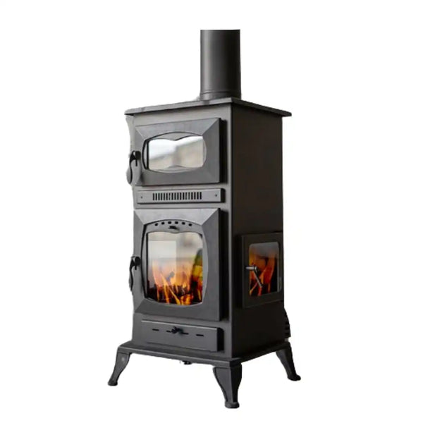 '-  Amer Stoves – Turkish Square Cast Iron Wood Stove with Oven + Fan -  Abouche3le