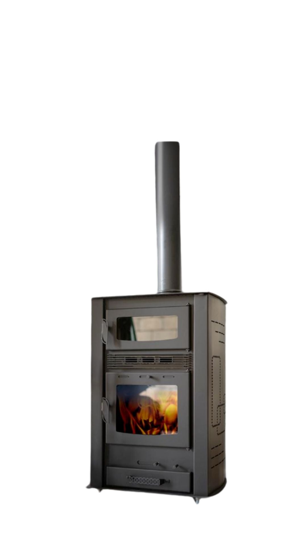 Amer Stoves – Storm Cast Iron Wood Stove with Oven + Fan
