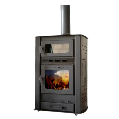 Amer Stoves – Storm Cast Iron Wood Stove with Oven + Fan | Premium Wood Stove & Heating | Abou Che3le Lebanon