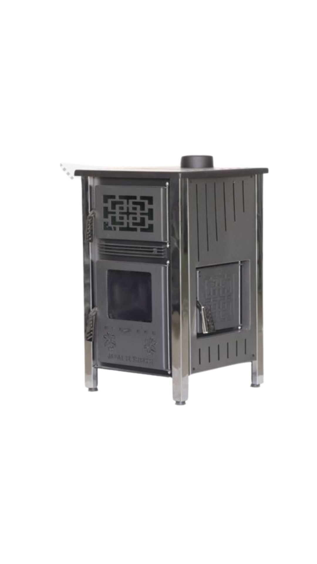 Mini Lili Wood Stove – Stainless Steel Design