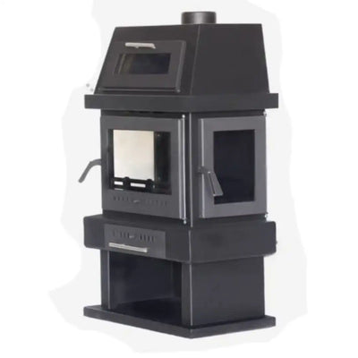 Fireplace Wood Stove – Half Pyramid with Triple Glass & Oven | Premium Wood Stove & Heating | Abou Che3le Lebanon