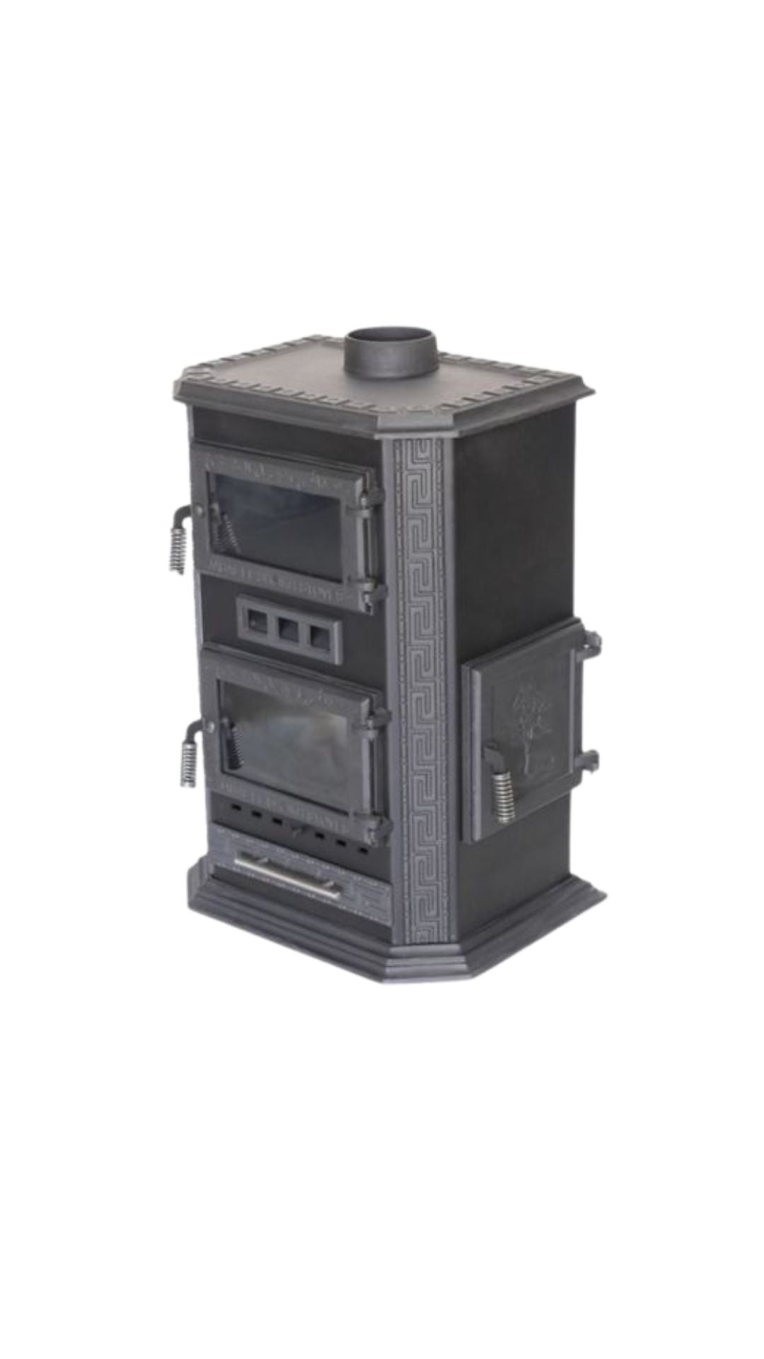 Fireplace Wood Stove – Cast Iron Model with Oven & Fan