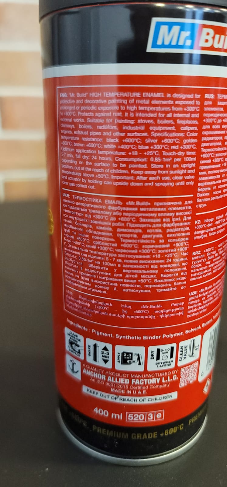 Mr. Build Spray HI-TEMP