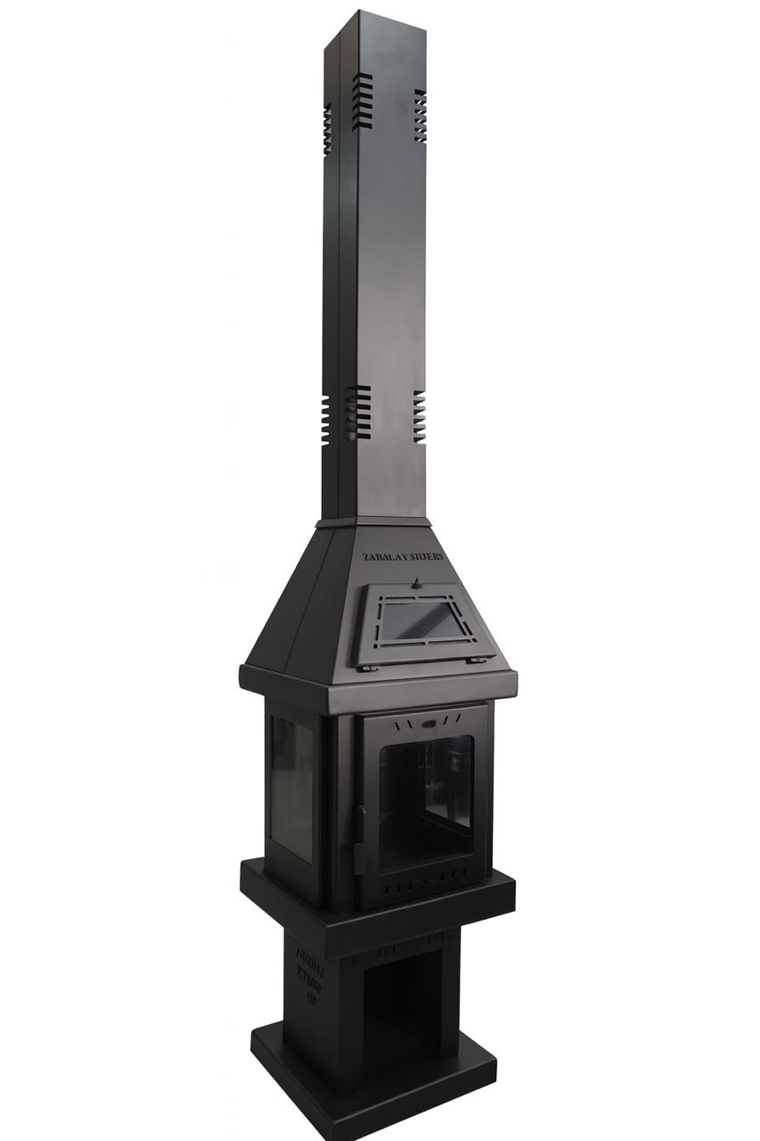 Square Woven 40 – 4 Glass Sided Wood Stove