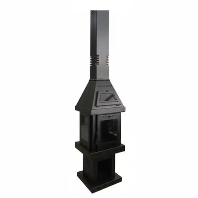 Square Woven 40 – 4 Glass Sided Wood Stove | Premium Wood Stove & Heating | Abou Che3le Lebanon