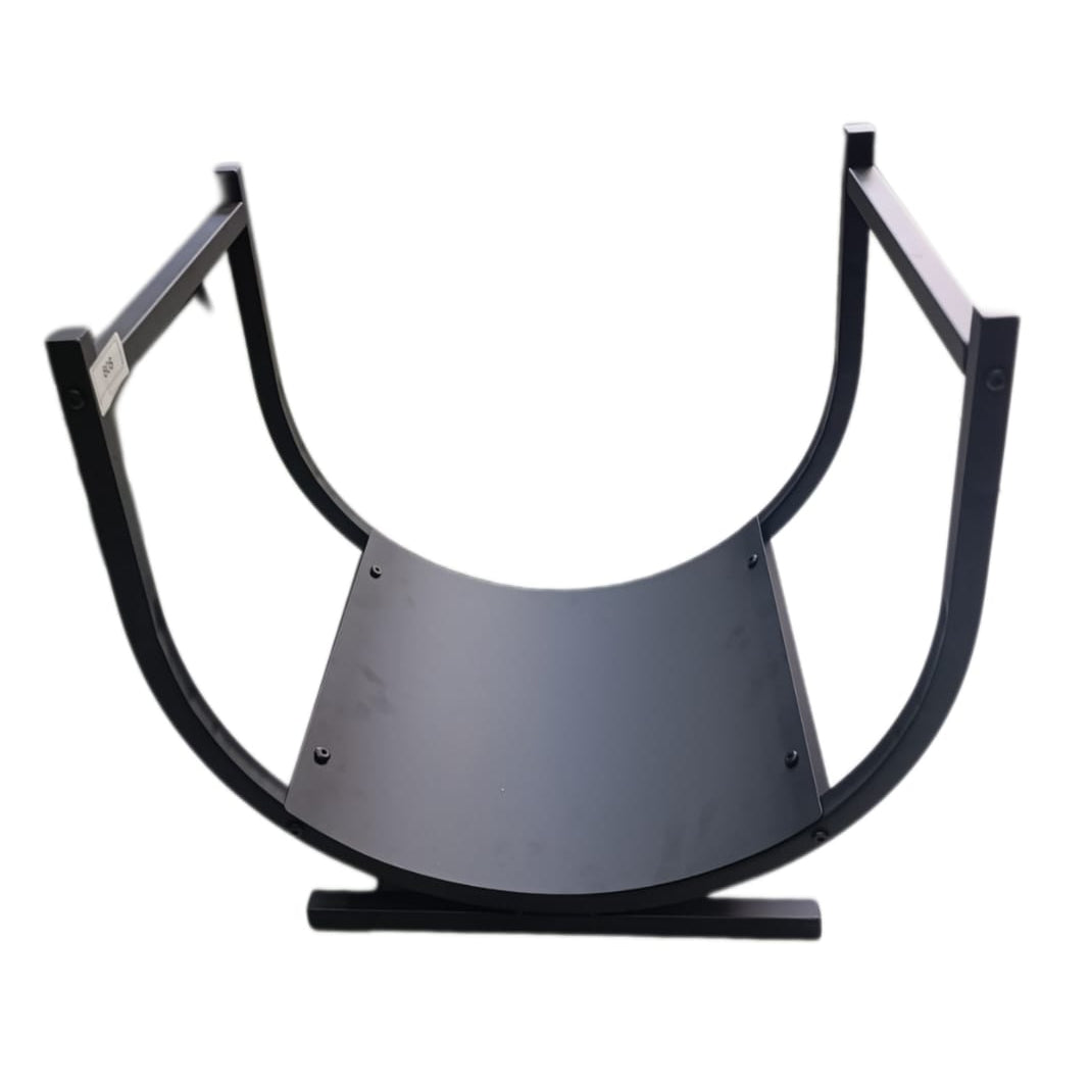 Modern metal firewood holder