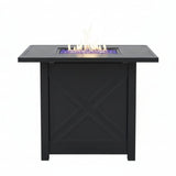 '-  Gas Square Propane Fire Pit -  Abouche3le