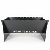 '-  V-Shaped Steel BBQ Grill – “ABOU CHE3LE” Edition -  Abouche3le