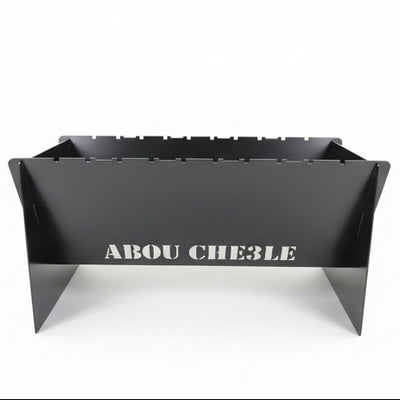 V-Shaped Steel BBQ Grill – “ABOU CHE3LE” Edition | Luxury Outdoor Kitchen & Grilling | Abou Che3le Lebanon