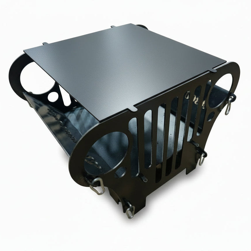 Wrangler-Style Steel BBQ Grill  " ABOU CHE3LE" Edition