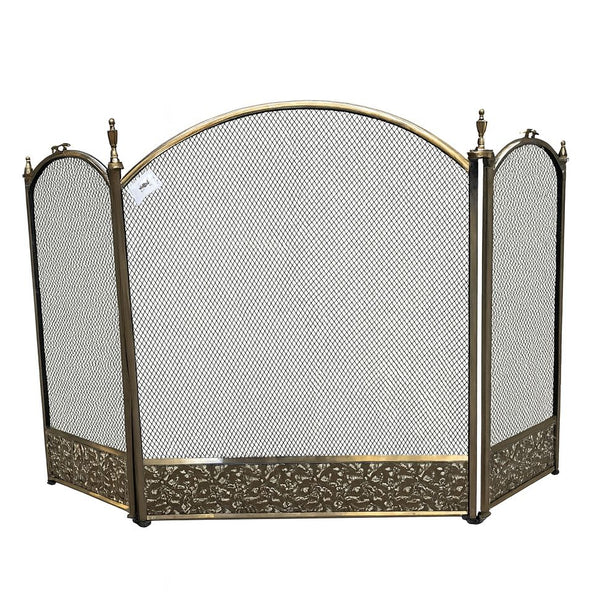 '-  Elegant Brass Fireplace Screen – 69 x 98 cm -  Abouche3le
