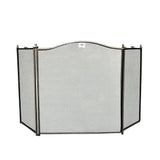 '-  Classic Brass Fireplace Screen – 77 × 128 cm -  Abouche3le