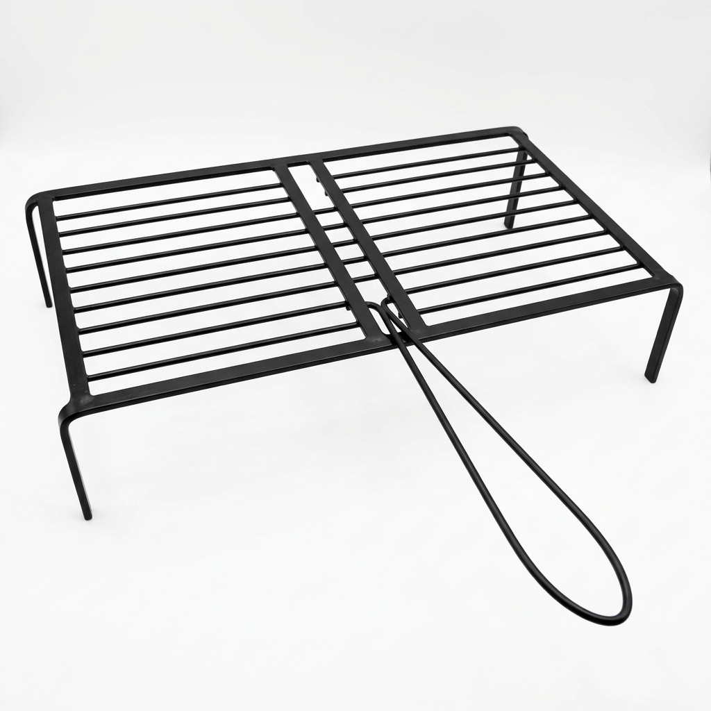 Heavy-Duty BBQ Grill Grate with Handle & Legs شواية (27 cm x 47 cm) | Abou Che3le