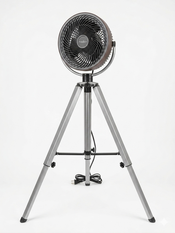 '-  Adjustable Fan Stainless & Wood -  Abouche3le