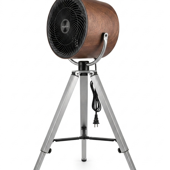Adjustable Fan Stainless & Wood