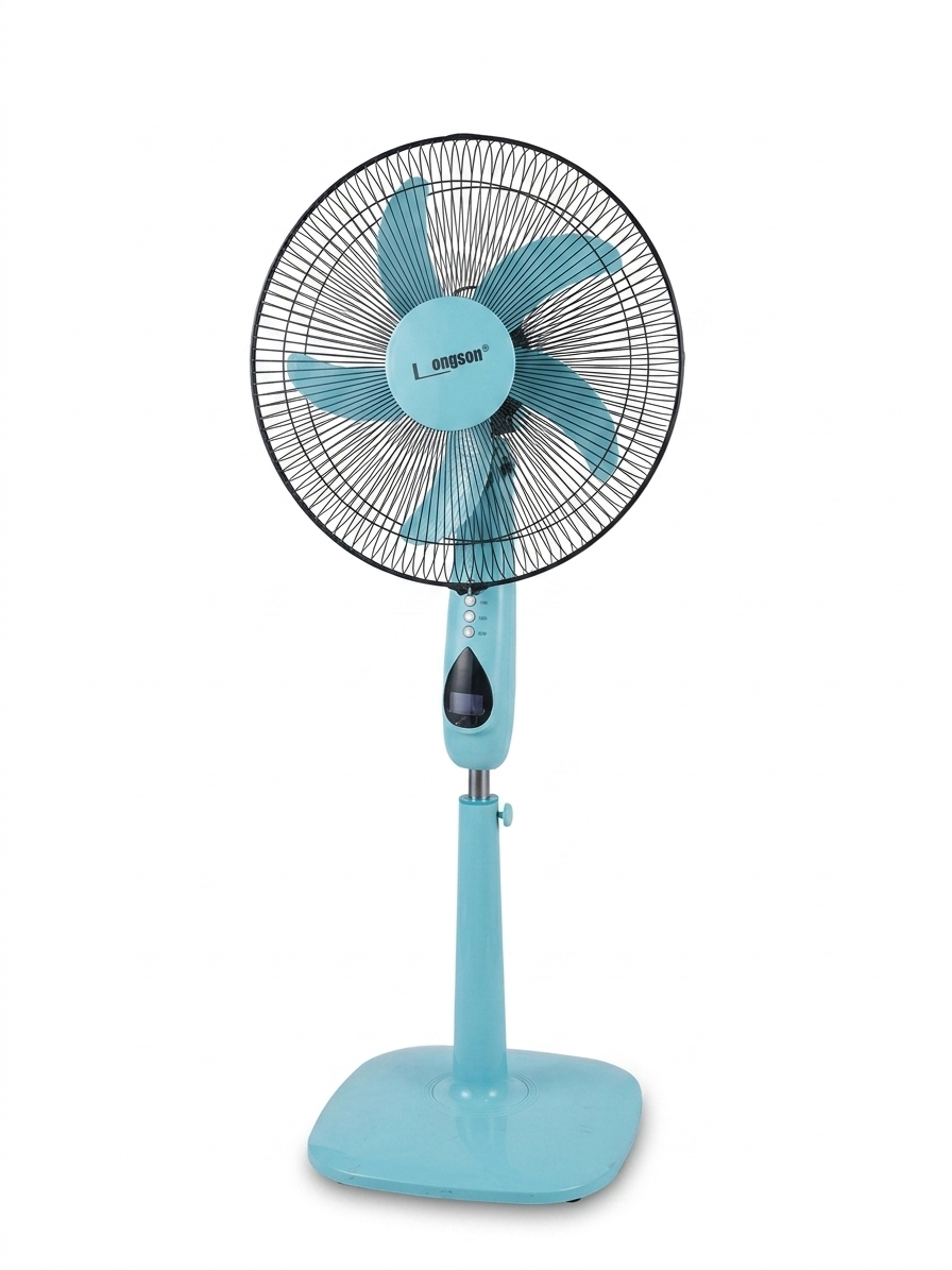 '-  Rechargeable Blue Fan -  Abouche3le