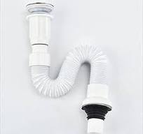 Abou Che3le Under-Sink Flexible PVC Water Drainage Siphon Kit