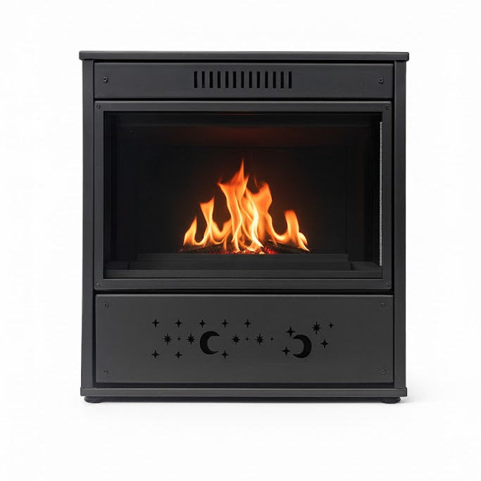 Amer Stoves – Gas Chimney with 3 Glass Fronts (with Fan)